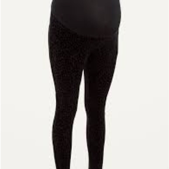 Old Navy Black Patterned Leggings - Picture 2 of 7